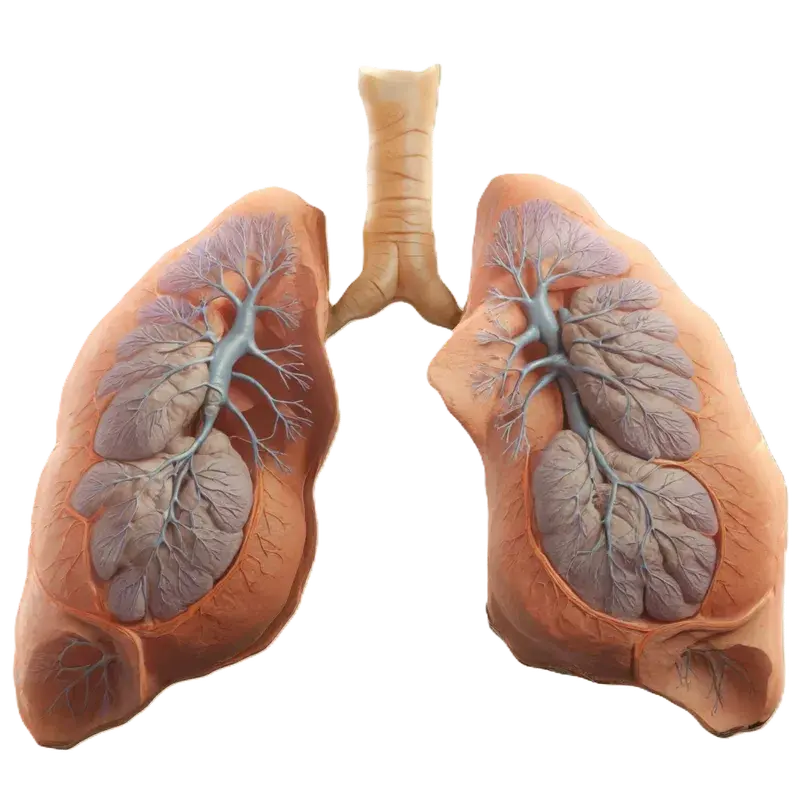 Medical illustration representing respiratory therapy research.